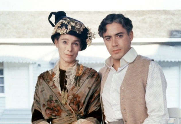 Chaplin, 1992, Geraldine Chaplin és Robert Downey Jr. (Fotó: Listal.com)