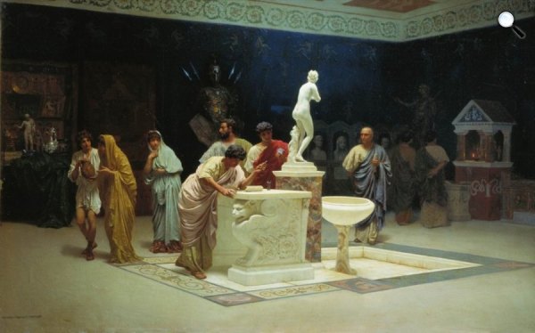 Stepan Bakalovich: Maecenas fogadótermében, 1890 (fotó: Wikipédia)
