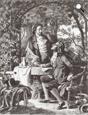 Johann Wolfgang Goethe és Friedrich Schiller (Fotó: Gutenberg.org)