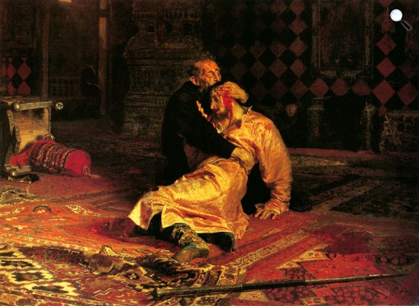 Ilja Jefimovics Repin: Retteget Iván és fia, 1885 (Fotó: Wikimédia)