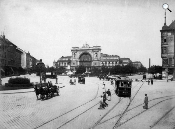 Keleti pályaudvar, Budapest, 1903 (Fotó: Fortepan.hu)