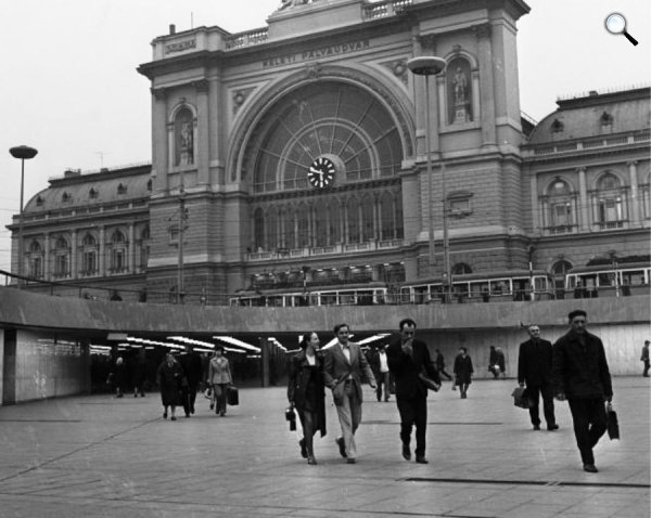 Keleti pályaudvar, Budapest, 1972 (Fotó: Fortepan.hu)