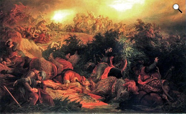 Székely Bertalan: A mohácsi csata 1526,, 1866, (Fotó: Wikimédia)