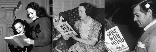 Vivien Leigh és Olivia de Haviland, Margaret Mitchell, Clark Gable (Fotók:  atlantahistorycenter.com)