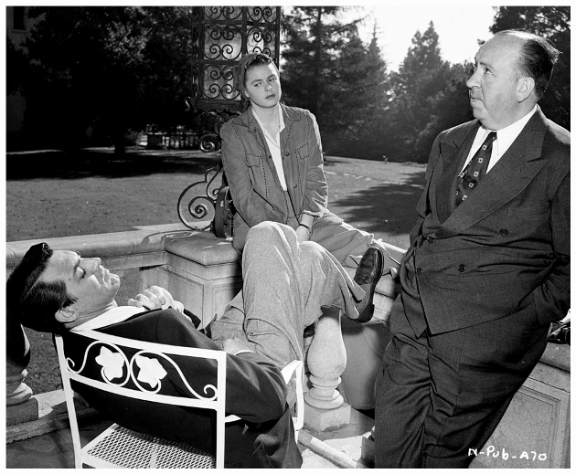 Ingrid Bergman, Cary Grant, Alfred Hitchcock, 1946 (Fotó: Redlist.com)