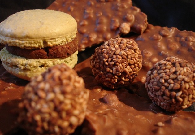 csokoladé, édesség, macaron