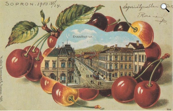 Soproni képeslap 1903-ból, Kummert L. kiadása (Fotó: Wikipédia)
