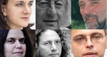 Terézia Mora, Esterházy Péter, Dalos György, Bán Zsófia,  Ingo Schulze, Dragomán György (Fotók: Müpa, Wikipédia)