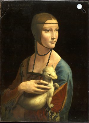 Leonardo da Vinci: Hölgy hermelinnel, 1483-1490 (Fotó: Czartoryski Múzeum, Krakkó)