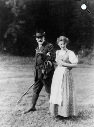 Sigmund Freud és lánya, Anna Freud (Fotó: Wikipédia)