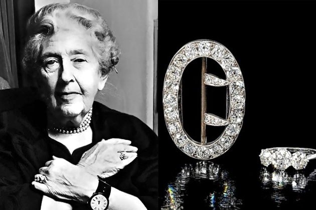 Agatha Christie, ékszere (Fotó: listal.com, bonhams.com)