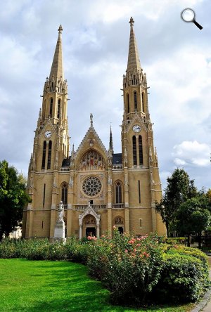 Árpád-házi Szent Erzsébet plébániatemplom, Rózsák tere, Budapest, Steindl Imre tervezése(Fotó: Wikipédia)