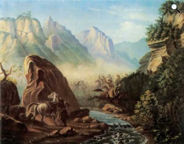 Mihail Lermontov: Csata Dagesztánban, 1840-41 (Fotó: Wikimédia)