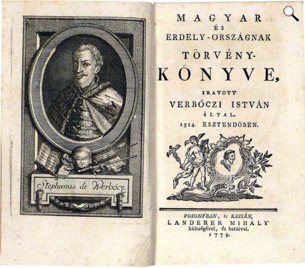 Werbőczy István: Tripartitum - Az 1779-es kiadott fordítás (Fotó: OSZK)