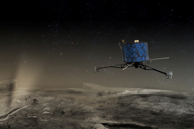 A Philae landolása az üstökösre (Fotó: NASA/JPL)
