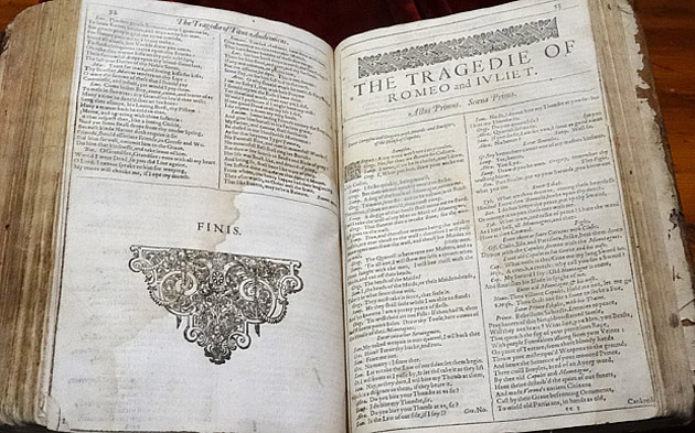 William Shakespeare: Első fólió (Fotó:  CASO)