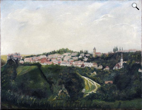 Csontváry Kosztka Tivadar: Városka a domboldalon (Fotó: magántulajdon/gödi JAMH)