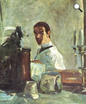 Henri de Toulouse-Lautrec: önarckép a tükör előtt, 1882-83 (Fotó: Wikiart)