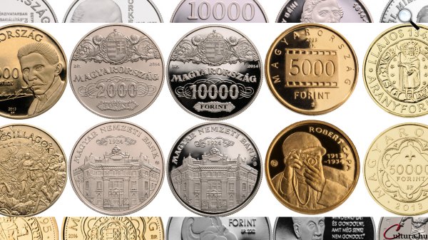 Magyar emlékérmék (Fotó: Magyar Nemzeti Bank/Cultura)