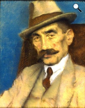 Rippl-Rónai József: Schöpflin Aladár, 1923 (Fotó: Wikiart)