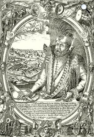 Zrínyi Miklós szigetvári hős (Zünd Mátyás egykorú metszete után/OSZK)
