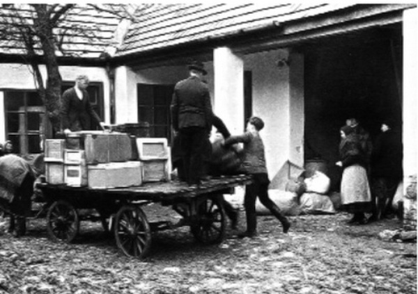 Deportálás, 1944. november 13-tól (Fotó: OSZK)