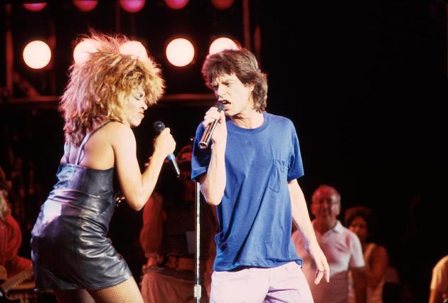 Tina Turner és Mick Jagger Live Aid koncerten, 1985 (Fotó: Listal.com)