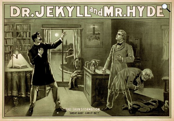 Dr. Jekyll és Mr. Hyde - poszter, 1880 (Fotó: Wikipédia)
