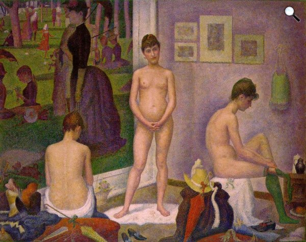 Georges Seurat: Modellek, 1888 (Fotó: Wikiart)