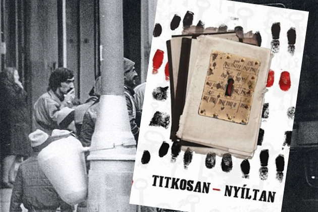 Titkosan-nyíltan - Securitate- Tőkés Lászlót megfigyelő szekus fotója (Fotó: MTI)