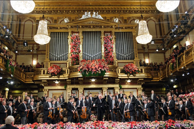 Újévi koncert, Bécsi Filharmonikusok, Bécs (Fotó: Wienerphilharmoniker.at)