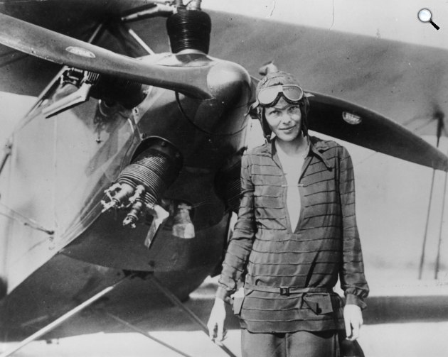 Amelia Earhart pilótanő (Fotó: Ameliaearhartproject.com)