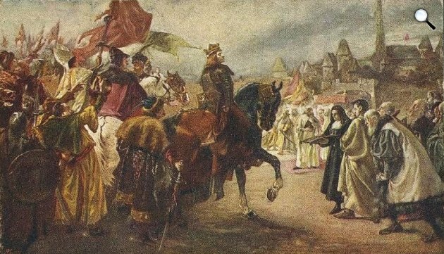 Koroknyai Ottó: Mátyás király Bécs előtt (Fotó: MEK/OSZK)