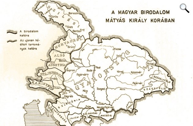 A magyar birodalom Mátyás király korában, 15. sz. (Fotó: MEK/OSZK)