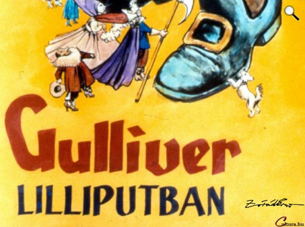 Zórád Ernő - Jonathan Swift: Gulliver Lilliputban (Fotó: zoraderno.hu)