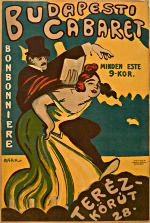 Budapesti Cabaret - plakát (Fotó: szinhaziintezet.hu)