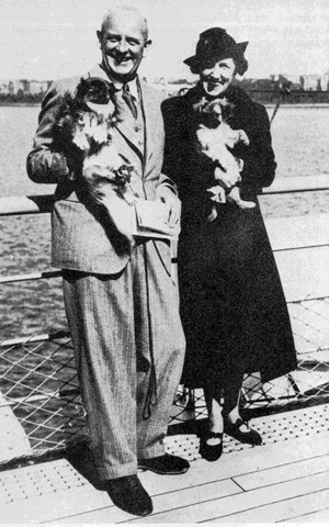 P. G  Wodehouse és Ethel Wodehouse, 1940 (Fotó: Babelio.com)