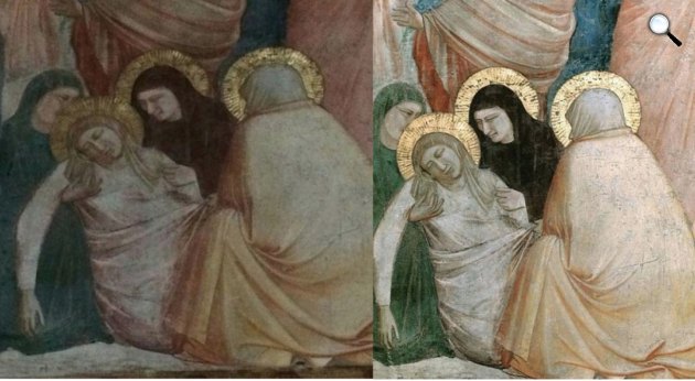Assisi bazilika, Giotto freskója (Fotó: Repubblica.it)