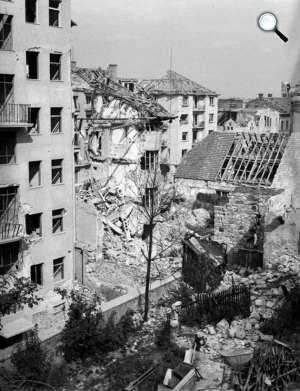 II. világháború, Budapest, Hattyú utca, 1945 (Fotó: Fortepan)