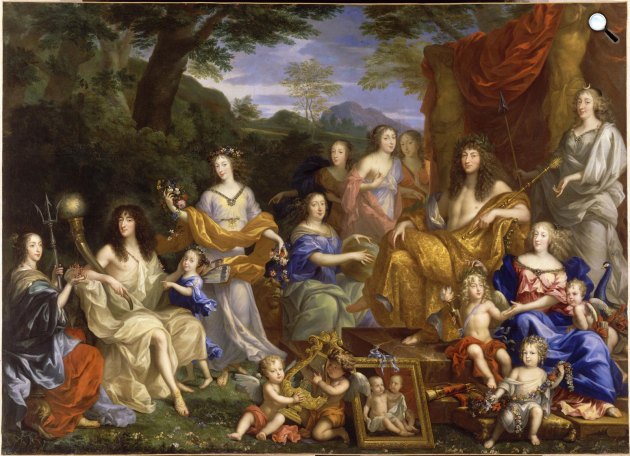 ean Nocret: XV. Lajos francia király és családja (Fotó: Versailles3d.com)
