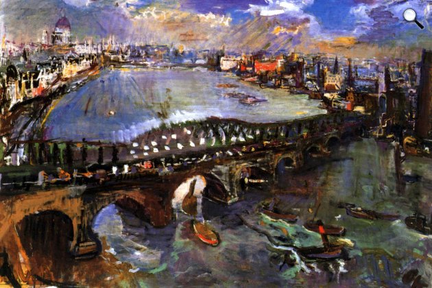 Oskar Kokoschka: Waterloo híd, London (Fotó: Wikiart)
