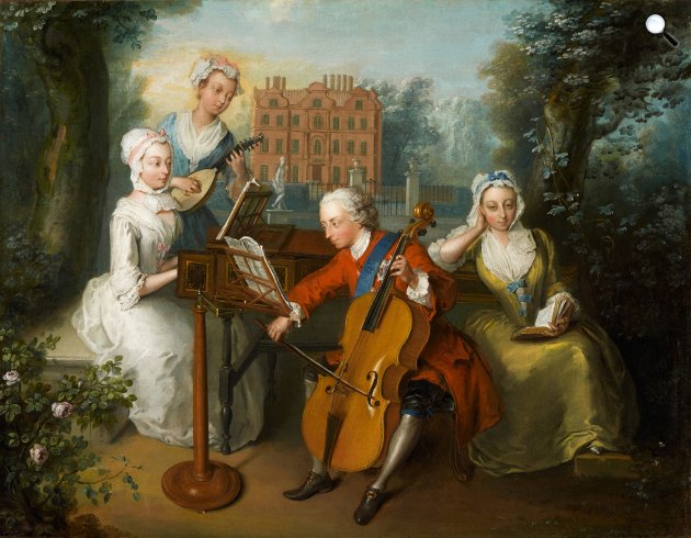 Philip Mercier: The Music Party, 1733 (Fotó: Wikipédia)