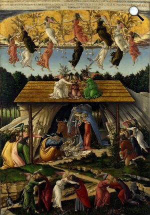 Sandro Botticelli: Misztikus Krisztus születése, 1500-1501 (Fotó: Wikiart)