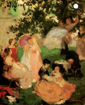 Szinyei Merse Pál: A hinta, 1869 (Fotó: MNG)