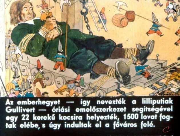 Zórád Ernő - Jonathan Swift: Gulliver Lilliputban 1009 (Fotó: zoraderno.hu)