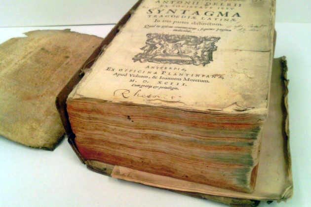 Martín Antonio Delrío, Syntagma Tragoediae Latinae In tres partes distinctum. 1593–1595 (Fotó: konyvtar.elte.hu)