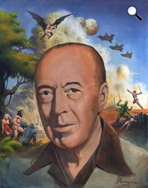 Edgar Rice Burroughs és művei (fotó: Babelio.com)