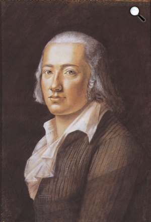 Franz Karl Hiemer: Friedrich Hölderlin, 1792 (Fotó: Wikipédia)