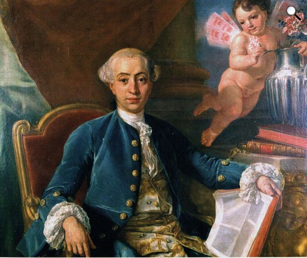 Anton Raphael Mengs: Giacomo Girolamo Casanova de Seingalt (Fotó: Wikiart)