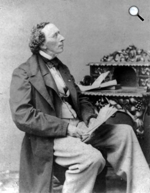Hans Christian Andersen dán költő, regényíró, elbeszélő